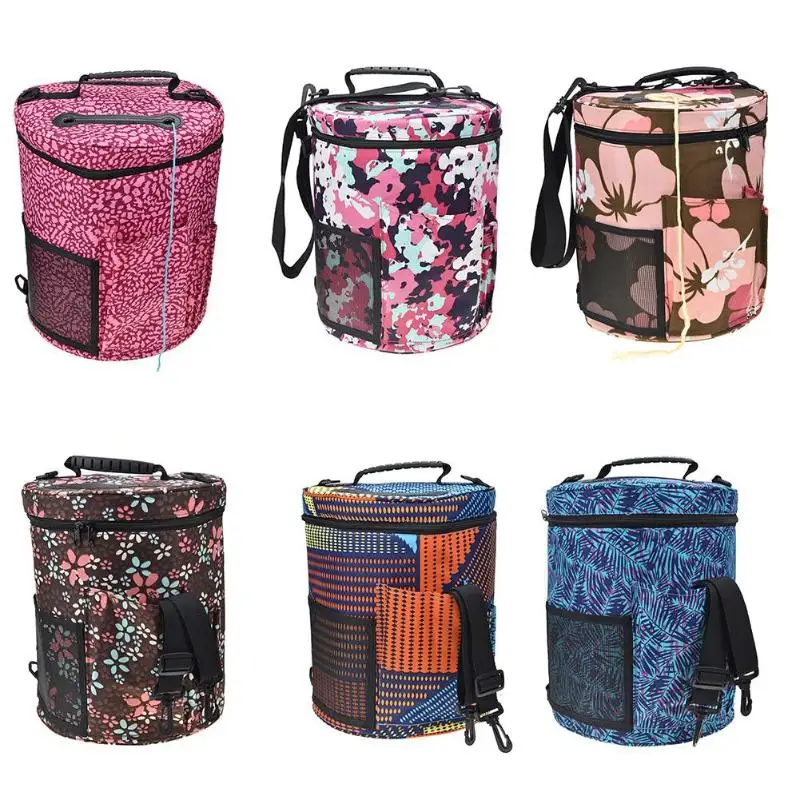 Сумка для вязания Портативная сумка хранения пряжи шерсти крючки спицы Набор