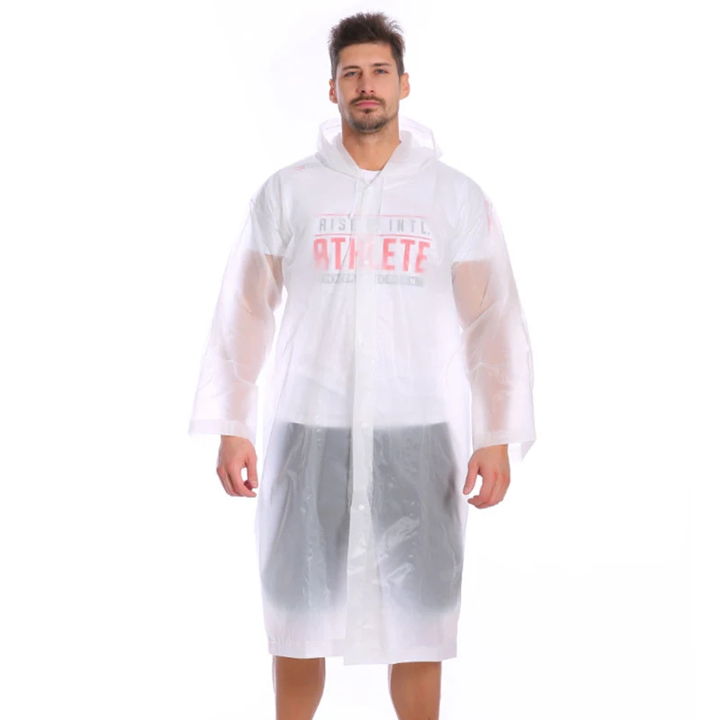 Непромокаемый непромокаемый плащ для взрослых из винила EVA плотная