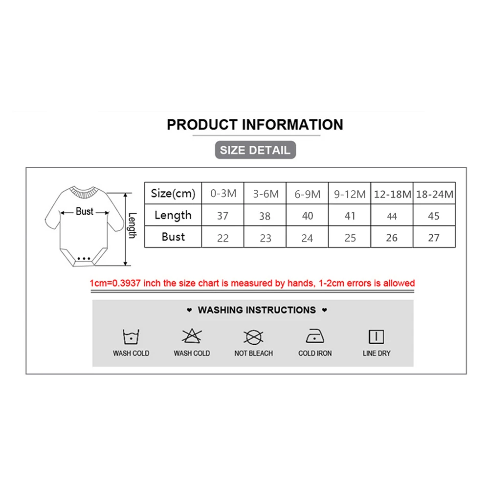 DIY YOUR PRINT OR LOGO Newborn Bodysuit Short Sleeve Jumpsuit Breathable Casual Harajuku Simple CUSTOM TEXT Baby Romper