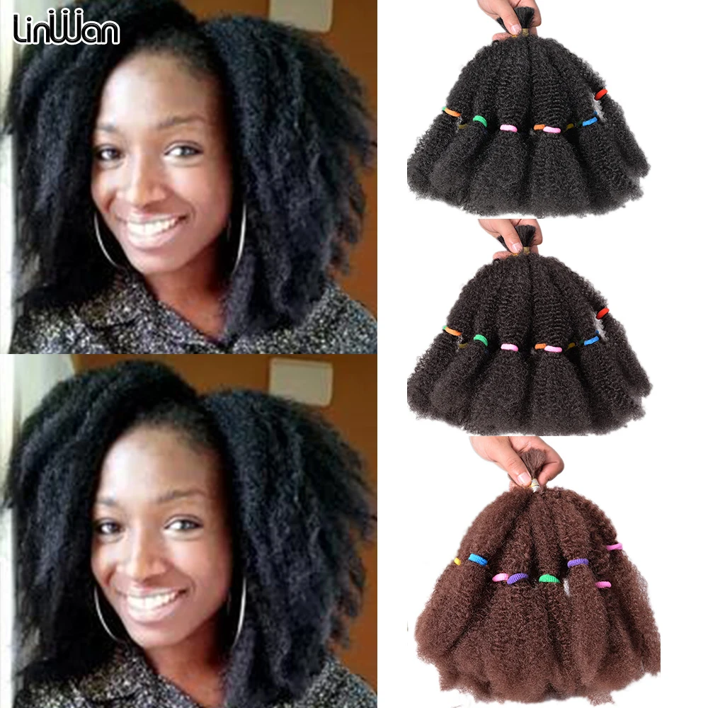 

12inch Marley Braids Hair Afro Kinky Bulk Synthetic Hair Braid Crochet Hair Extensions Ombre Brown Blonde Color For Women Hair