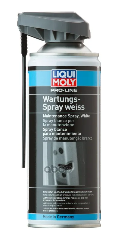 Грязеотталкивающая Белая Смазка Pro-Line Wartungs-Spray Weiss (0 4л) 7387 Liqui moly арт. | Автомобили и
