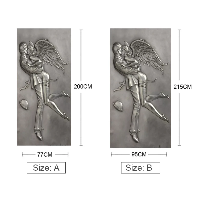 Рельефные Настенные обои с изображением пары ангелов в спальне для детской