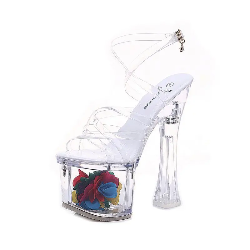 

Women's Shoes Super High Coarse heel High-heeled Shoes heel Sandals Centimeter