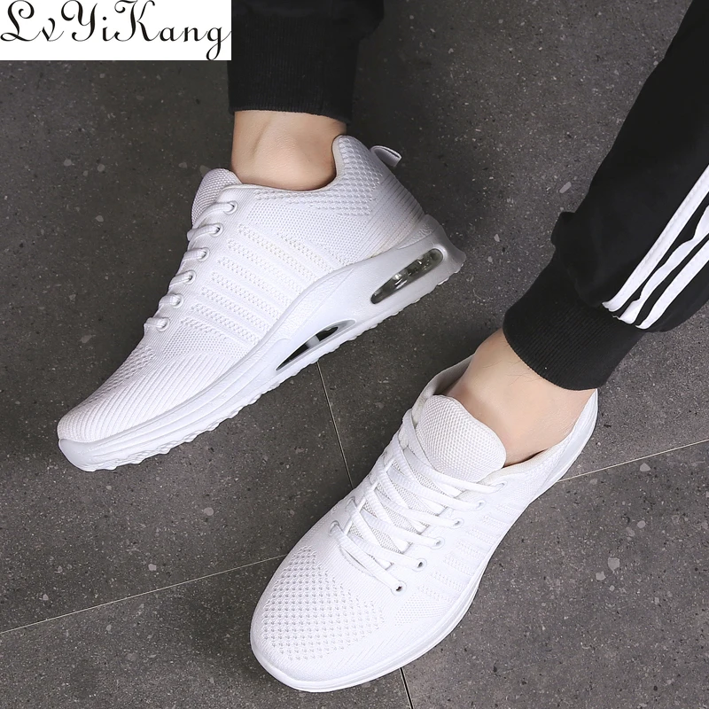 LVYIKANG/мужская легкая повседневная обувь Сетчатые дышащие тканевые мужские туфли