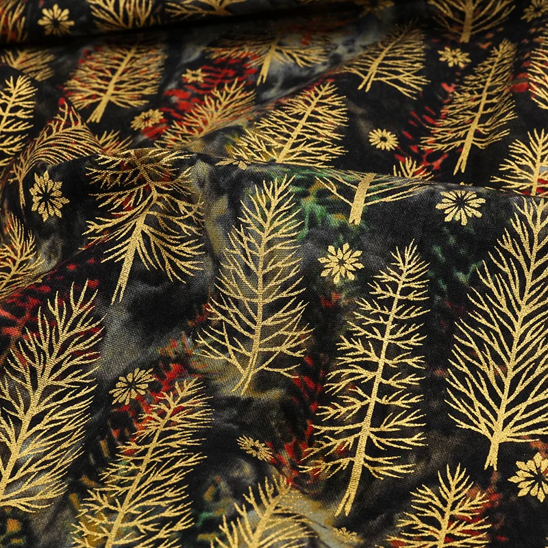 Хлопковые ткани с рождественским принтом японская бронзовая ткань для подушек и