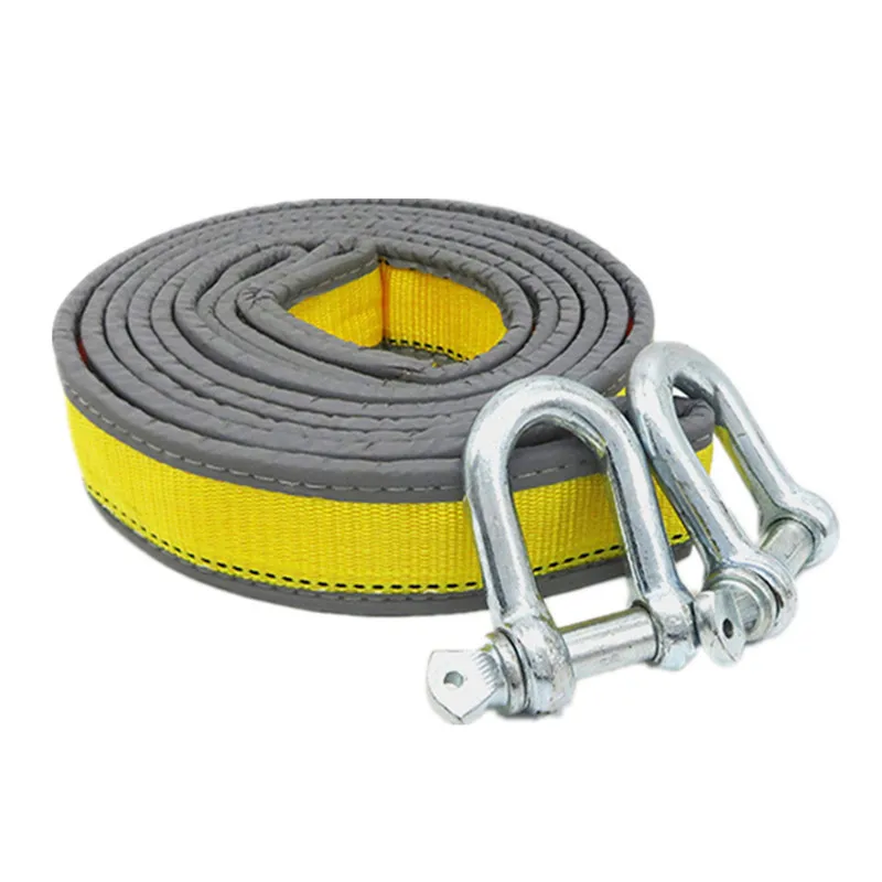 

Heavy Duty Tow Strap with Safety Hook Reflective Towing Rope 400cm Suitable For 8T Tow Rope Polypropylene Wear-resistant