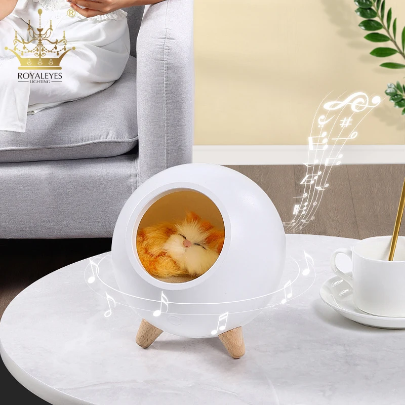 Ночсветильник с сенсорным затемнением для котят светодиодный ночник домашних