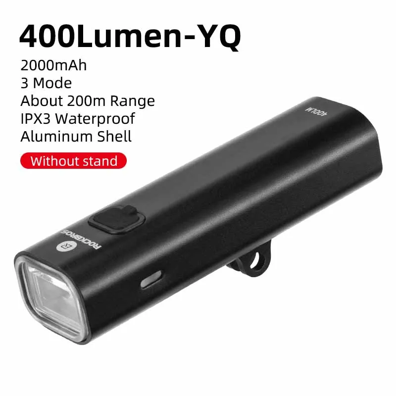 

LED Bicycle Front Light Rainproof USB Rechargeable Bicycle Light 400LM Bicycle Front Light 2000mAh Flashlight MTB Bicycle Light