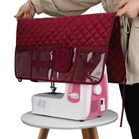 new modern soft multifunction solid sewing machine pad organizer home mat for table accessories with pockets rectangle folding
