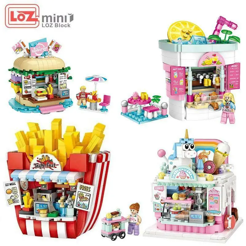 

LOZ MINI Blocks Kids Building Toys Boys Girl Puzzle Fast Food Adult Gift 1729 1730 1731 1732 no box