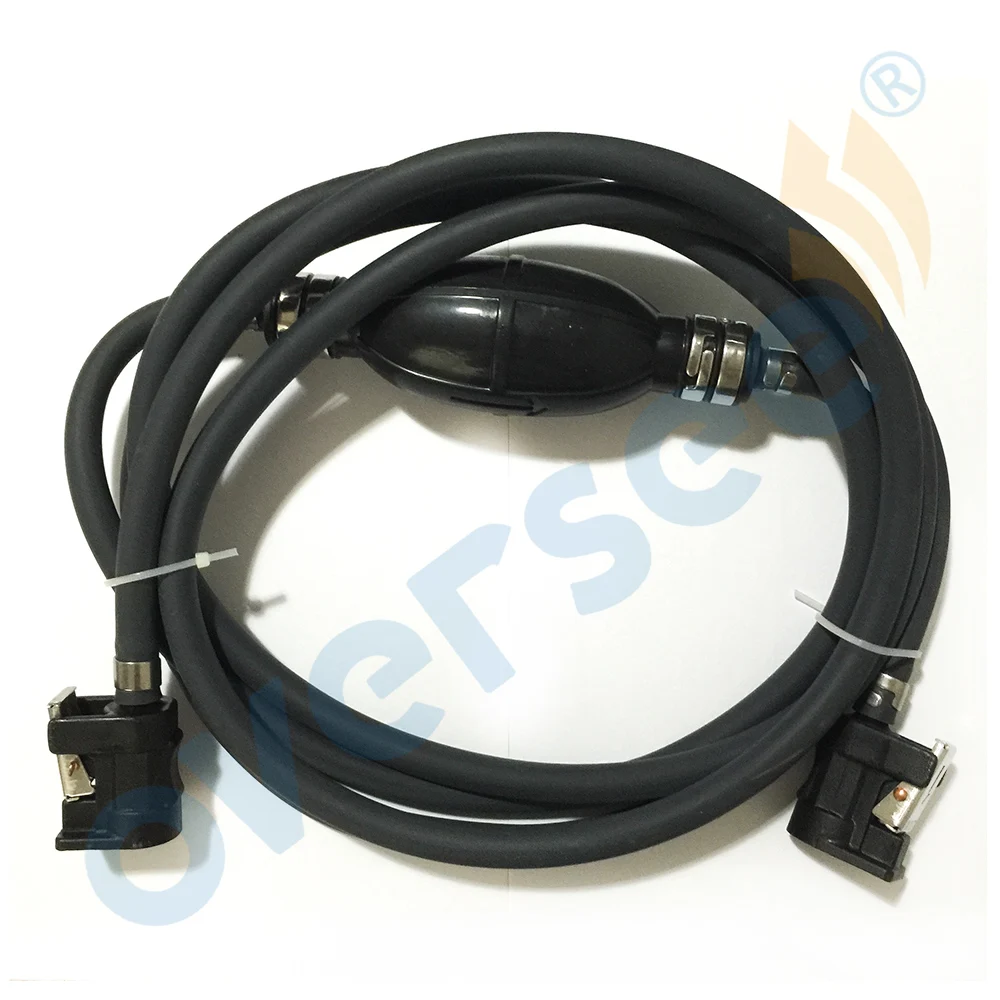 

6Y2-24306 Rubber Fuel Line Hose with Connector and Primer Pump For Yamaha Outboard Motors Parsun Fuel Pipe Assy 6mm 6Y1-24306