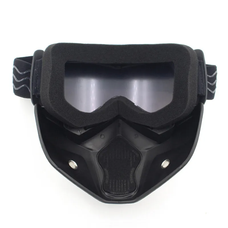 

Motocross Half Helmet Anti UV Snow Winter Sport Snowboard Ski Goggle Mask Helmet Eyewear Sunglasses Mask discoloration