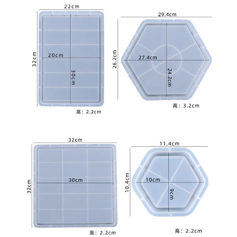 Форма для бетона большого размера прямоугольная форма цемента круглый поднос