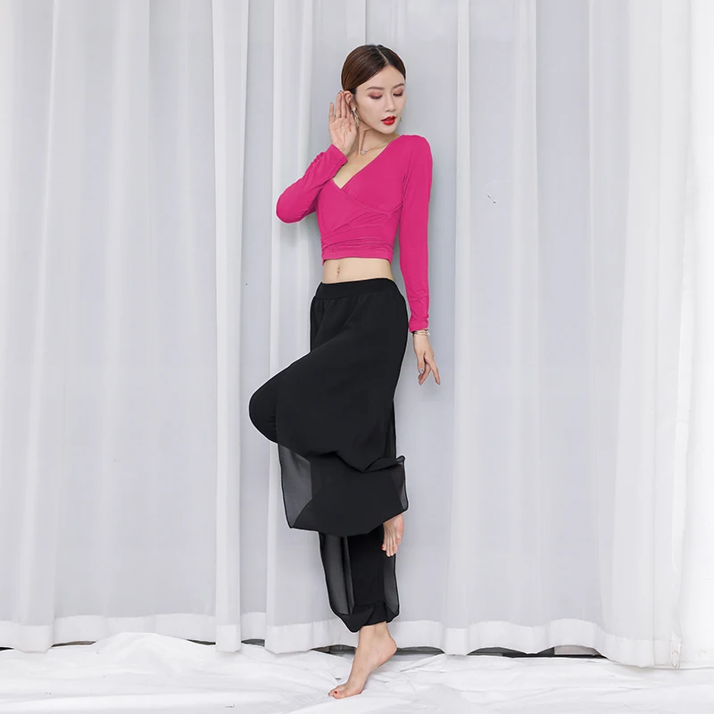 Костюм для танца живота DN5243 одежда профессионального обучения танцу штаны с