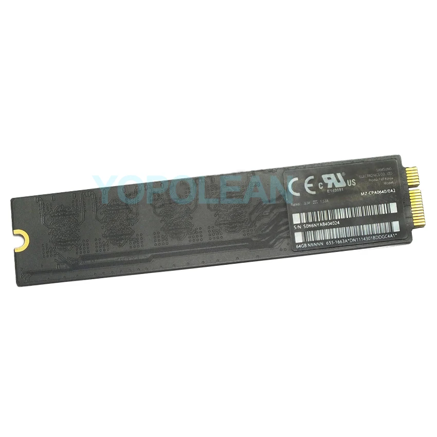 Оригинальный SSD для Apple Macbook Air A1369 A1370 Твердотельный накопитель 64 ГБ 2010 2011|ssd ssd|ssd for