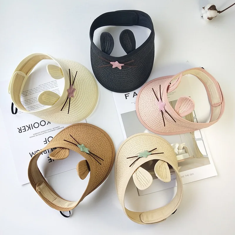Осенняя детская Регулируемая соломенная шляпа тонкая для мальчиков и девочек