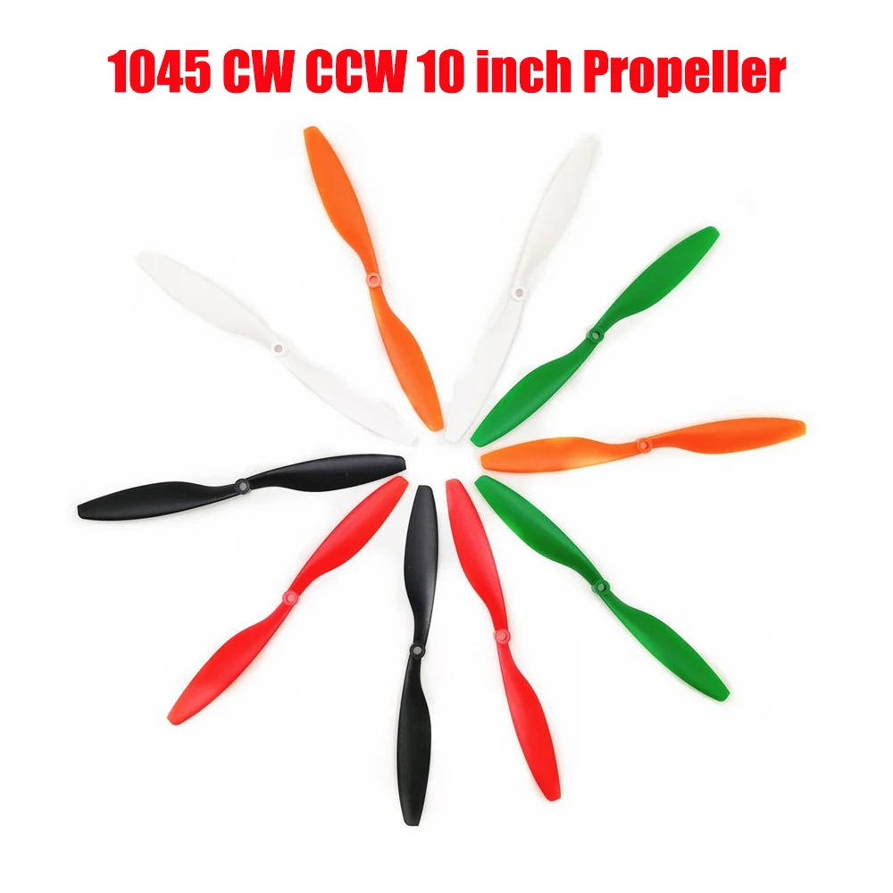 12 шт./6 пар 1045 CW CCW 10-дюймовый Пропеллер для 800 кв 1100 двигатель FPV Квадрокоптер