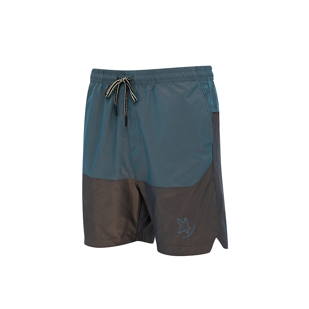 Шорты мужские с кулиской повседневные короткие штаны однотонные пэчворк уличная