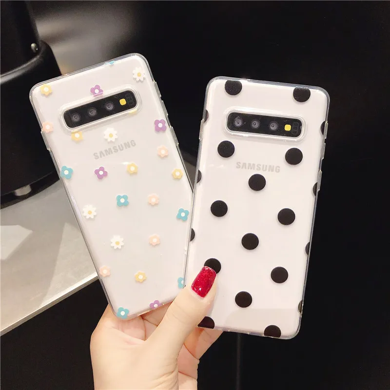 COOLY прозрачный мультяшный чехол для samsung Galaxy Note 10 Plus S10 S10e задняя крышка на A7 2018 A6 J4 +