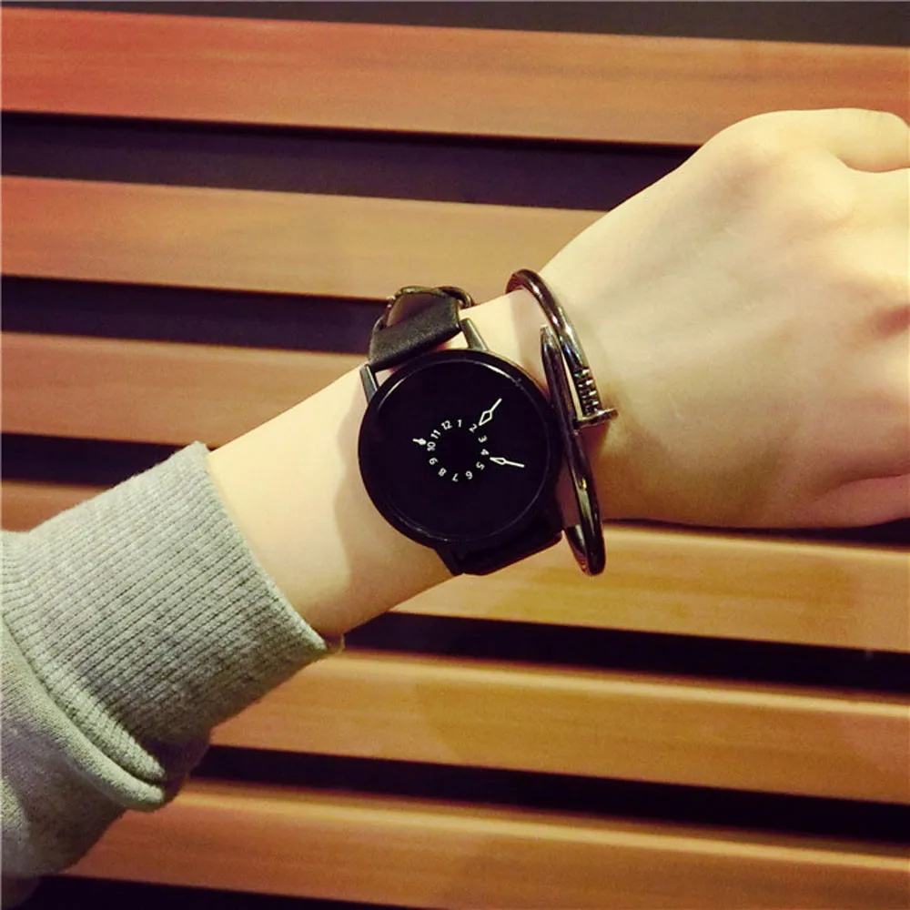 

Women Watch Minimalist Fashion Lovers Men Women Leather Band Quartz Analog Wrist Watch classic Quartz watch Gift Bracelet YE1