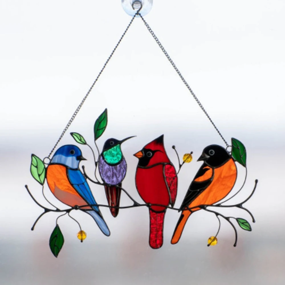 

Pendant Wall Hanging Decor Gifts Iron Birds Multicolor Decorative Ornaments Vintage High Quality Home Decoration