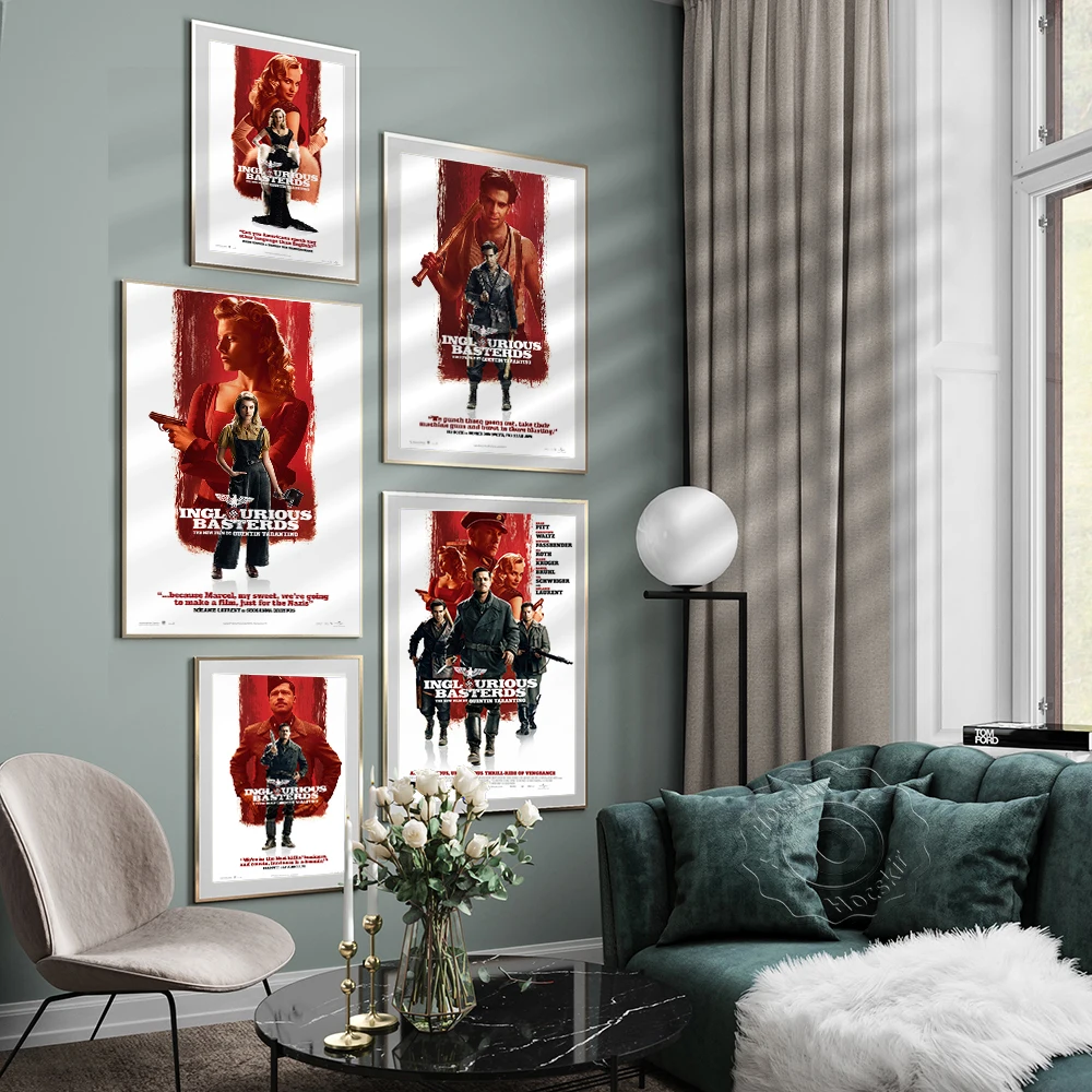 Inglourious Basterds классический фильм ретро постеры настенная живопись печать на холсте