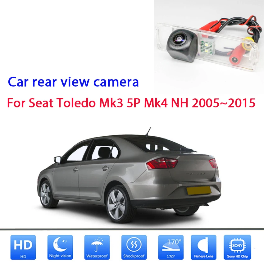 

HD Car Reversing Parking Camera Rear View Camera Night Vision For Seat Toledo Mk3 5P Mk4 NH 2005~2010 2011 2012 2013 2014 2015