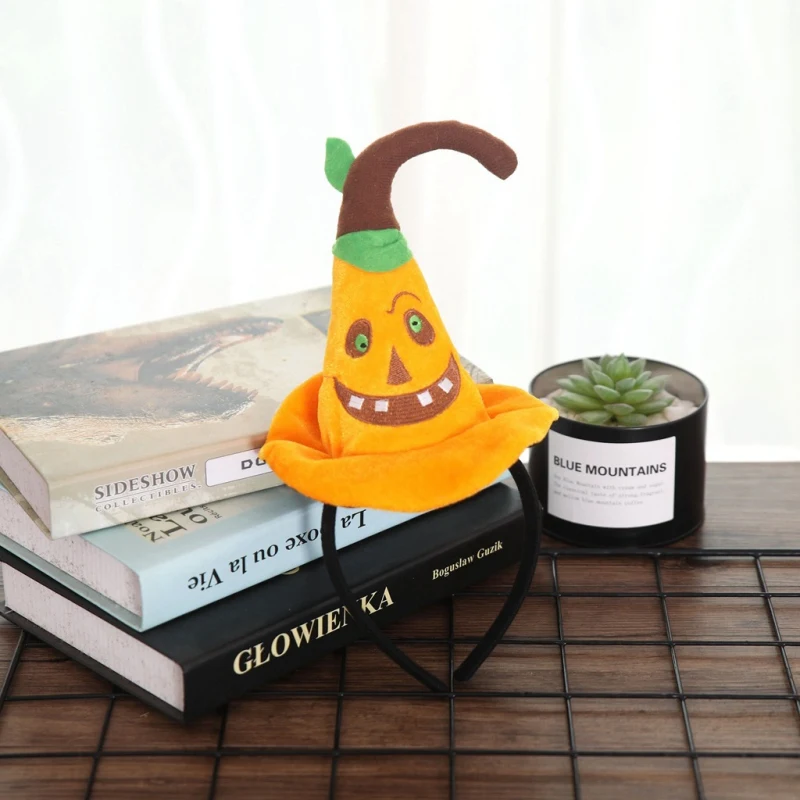 Новое поступление милая шляпа ведьмы в виде тыквы для Хэллоуина головной убор