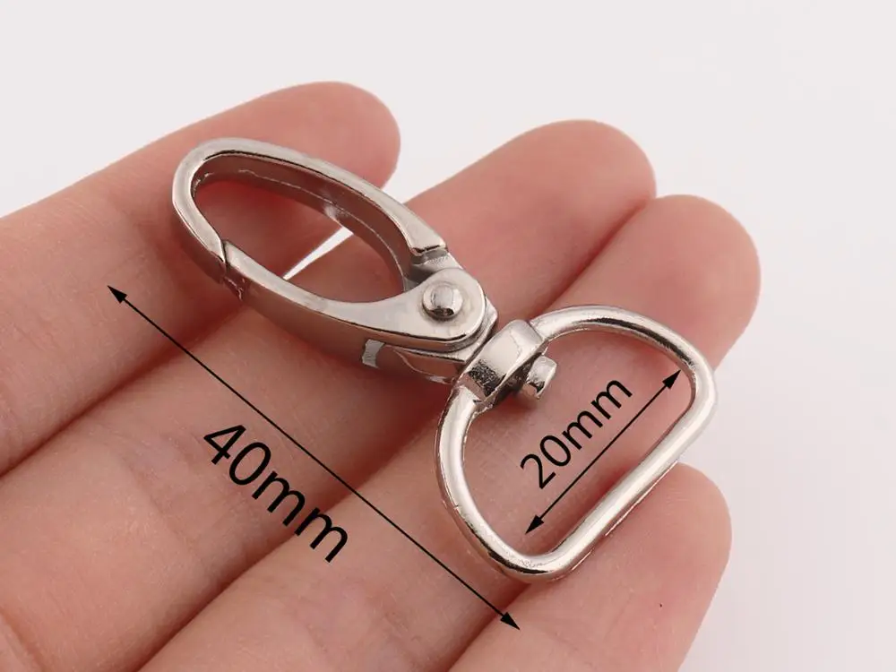 Поворотная застежка цвета розового золота карабин зажимы цепочки для ключей