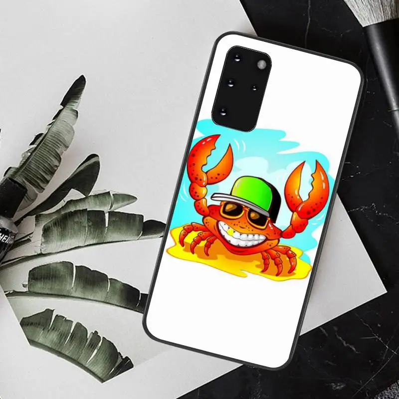 PENGHUWAN Прекрасный краб Новое поступление черный чехол для сотового телефона Samsung