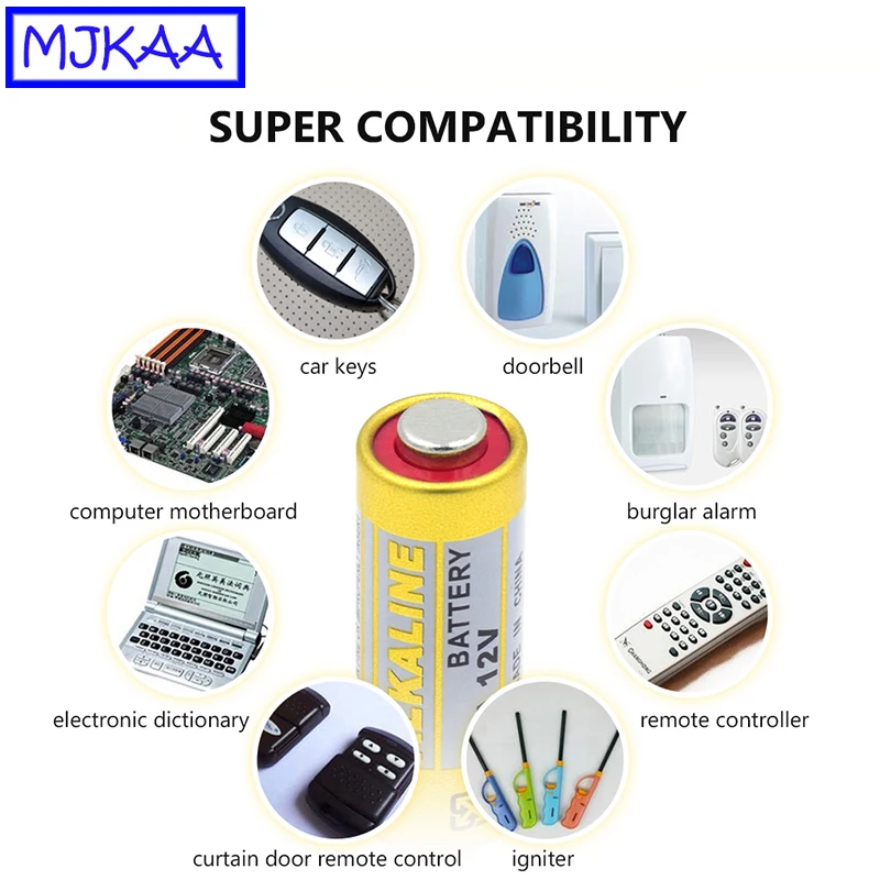 Щелочная батарея MJKAA 10 шт. 23A 12В 23A12V батареи 21/23 A23 E23A MN21 RC для пульта дистанционного