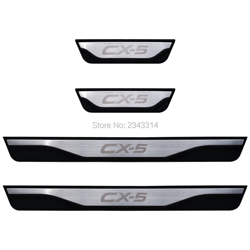 Для Mazda CX 5 CX5 KE KF 2012 2019 двери из нержавеющей стали с накладкой на предохранительная