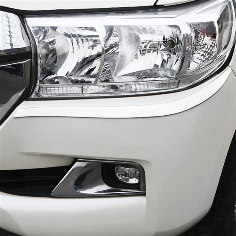 Автомобильный Стайлинг CARMANGO передняя фара хромированная крышка Накладка рамка