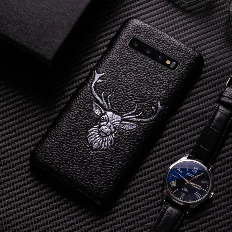 Deer Чехол для телефона для samsung Galaxy A50 A70 S7 S8 S9 S10 Plus, Note 8, 9, 10, изображение животного текстура чехол для A30 A40 A5 A7 A8 - Цвет: Deer