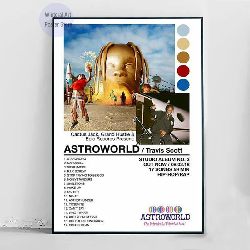 Альбом для рисования на стену Тревиса Скотта MT652 | Дом и сад