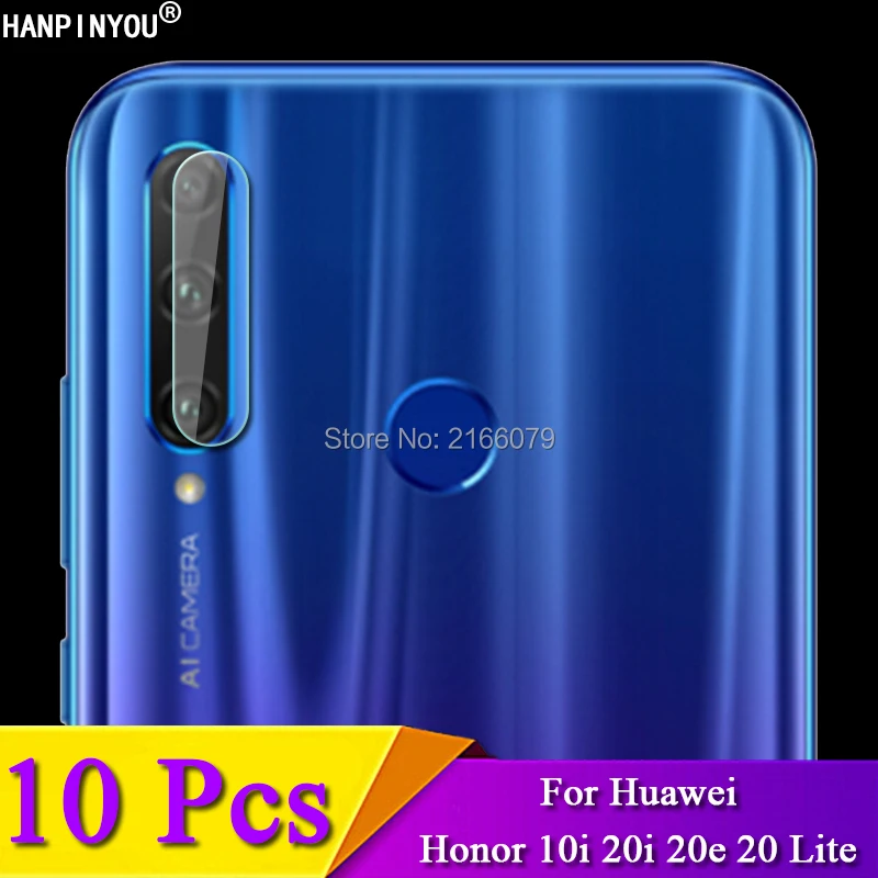 

10 шт./лот для Huawei Honor 10i 20i 20e 20 Lite прозрачный защитный чехол для объектива камеры заднего вида защитная пленка из мягкого закаленного стекла