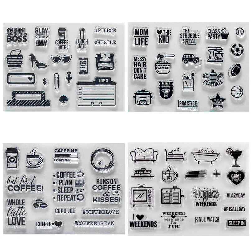 Кофейный самолетик сон повторный перерыв кофе любовь наклейки прозрачные