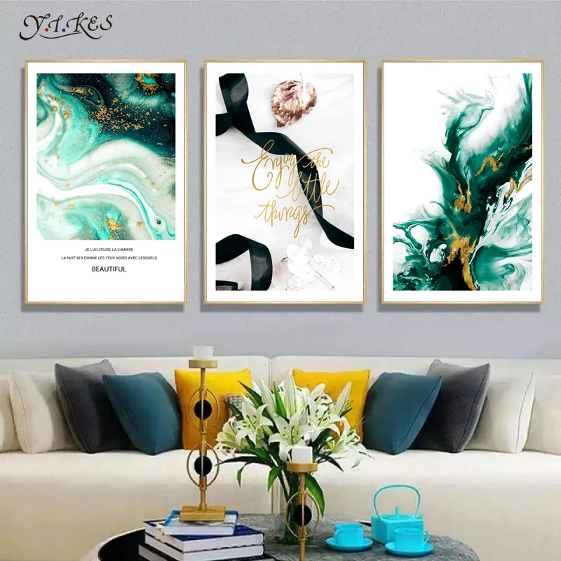 Современная Абстрактная обтекаемая картина с драгоценными камнями домашний