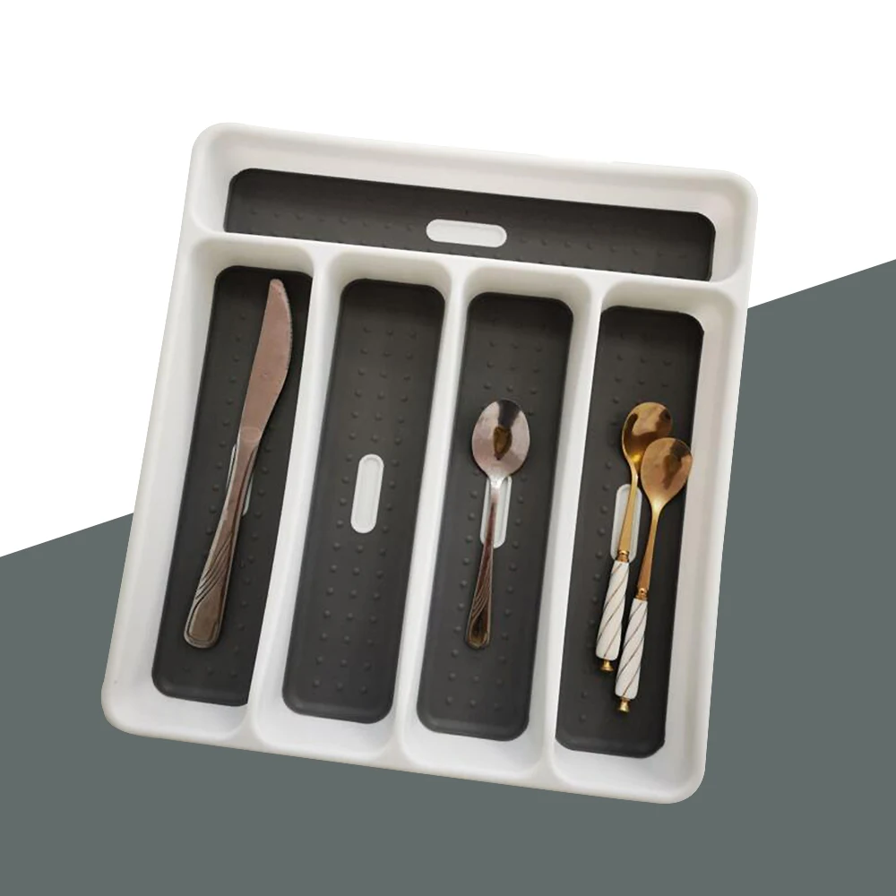

Cutlery Tray Insert Trim Fit Utensil Drawer Divider Organiser Kitchen Large Separation Finishing Storage Box 2
