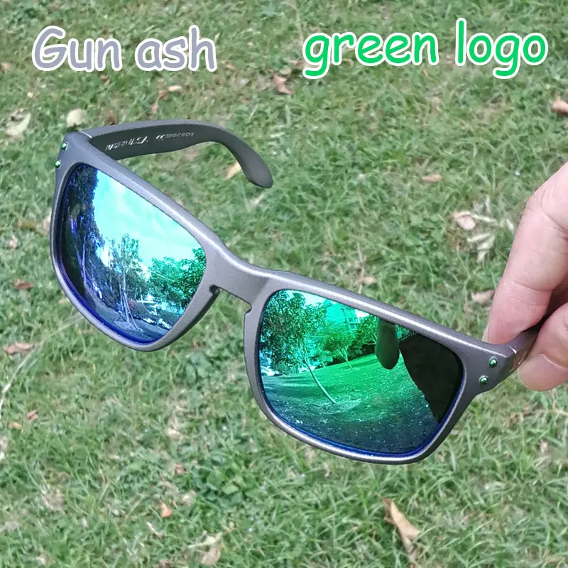 holk-gunash-green Holbrooks o, Брендовые мужские дизайнерские модные солнцезащитные очки TR90, оправа, поляризационные линзы, 9102, уличные солнцезащитные очки, uv400, Gafas De Sol - Цвет линз: holk-gunash-green