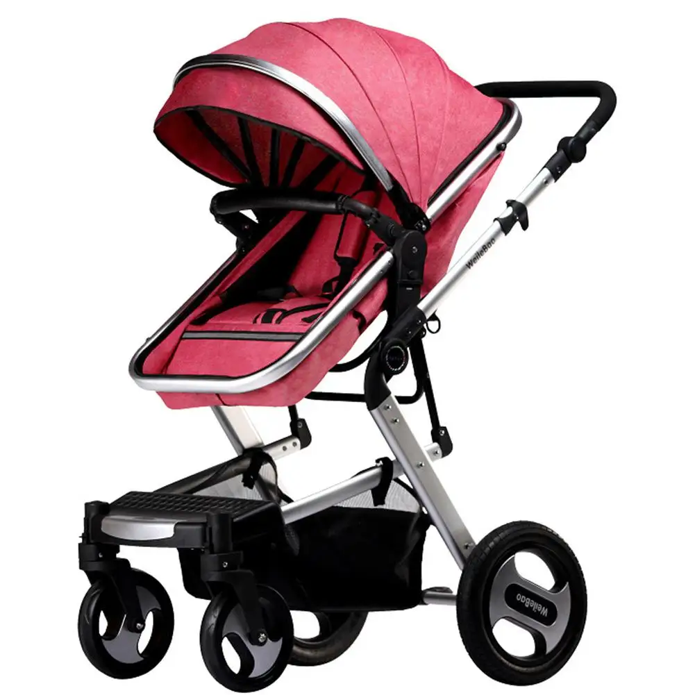 Kidlove Baby 2 в 1 детская коляска складная анти-шок складываемая коляска Высокая land-scape модная коляска