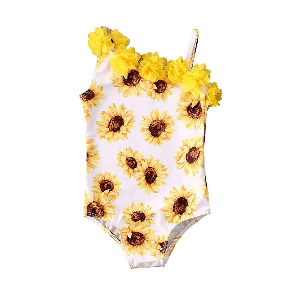 Pretty Girls Summer Sleeveless Ruffle Swimsuits Leopard Printed One Piece Outdoor Beach Holiday Party Bathing Suit Beachwear | Мать и