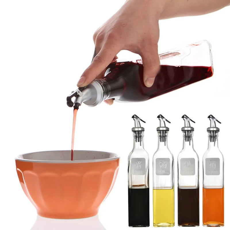 SOLEDI 500 мл стеклянный распылитель масла баровый контейнер для жидкости бутылка