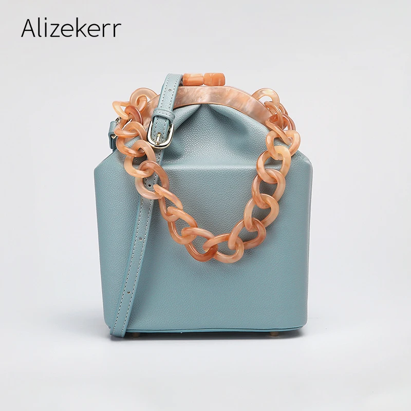 Акриловая сумка с зажимом женская дизайнерская высокого качества толстая