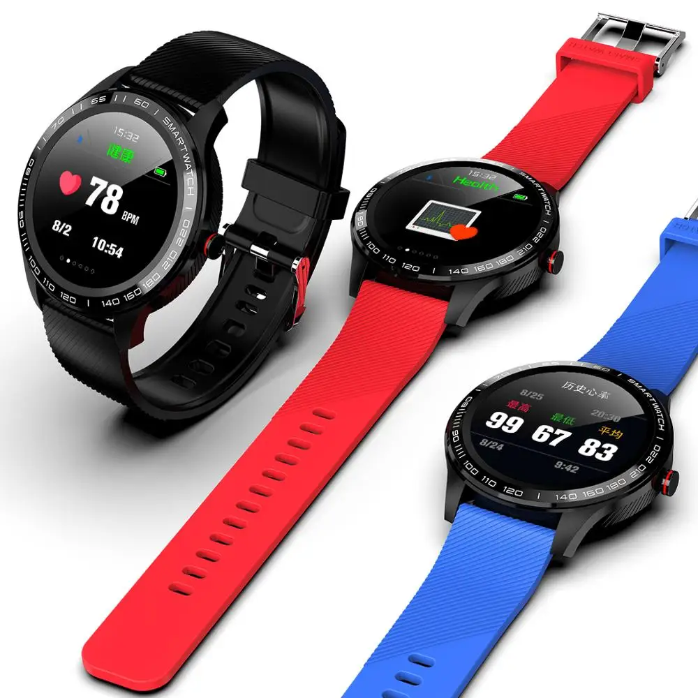 

Smart Watch Man Heart Rate Full Touch Bluetooth Smartwatch Pedometer Fitness Tracker IP68 Waterproof Watch for Android IOS PK L7