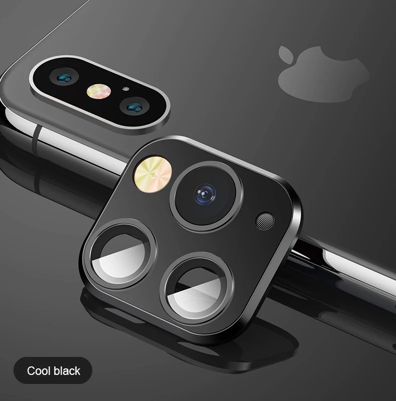 Сменный Чехол для iPhone 11 Pro Max, роскошное металлическое защитное кольцо для объектива камеры для iPhone X XS MAX, Защитная пленка для камеры