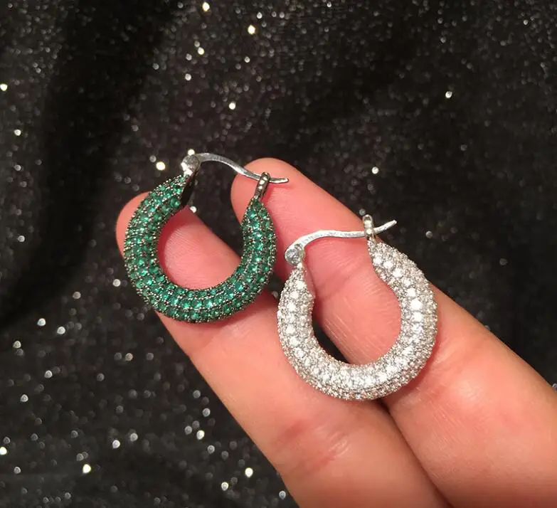 Женские блестящие стразы модные серьги шикарные женские аксессуары для