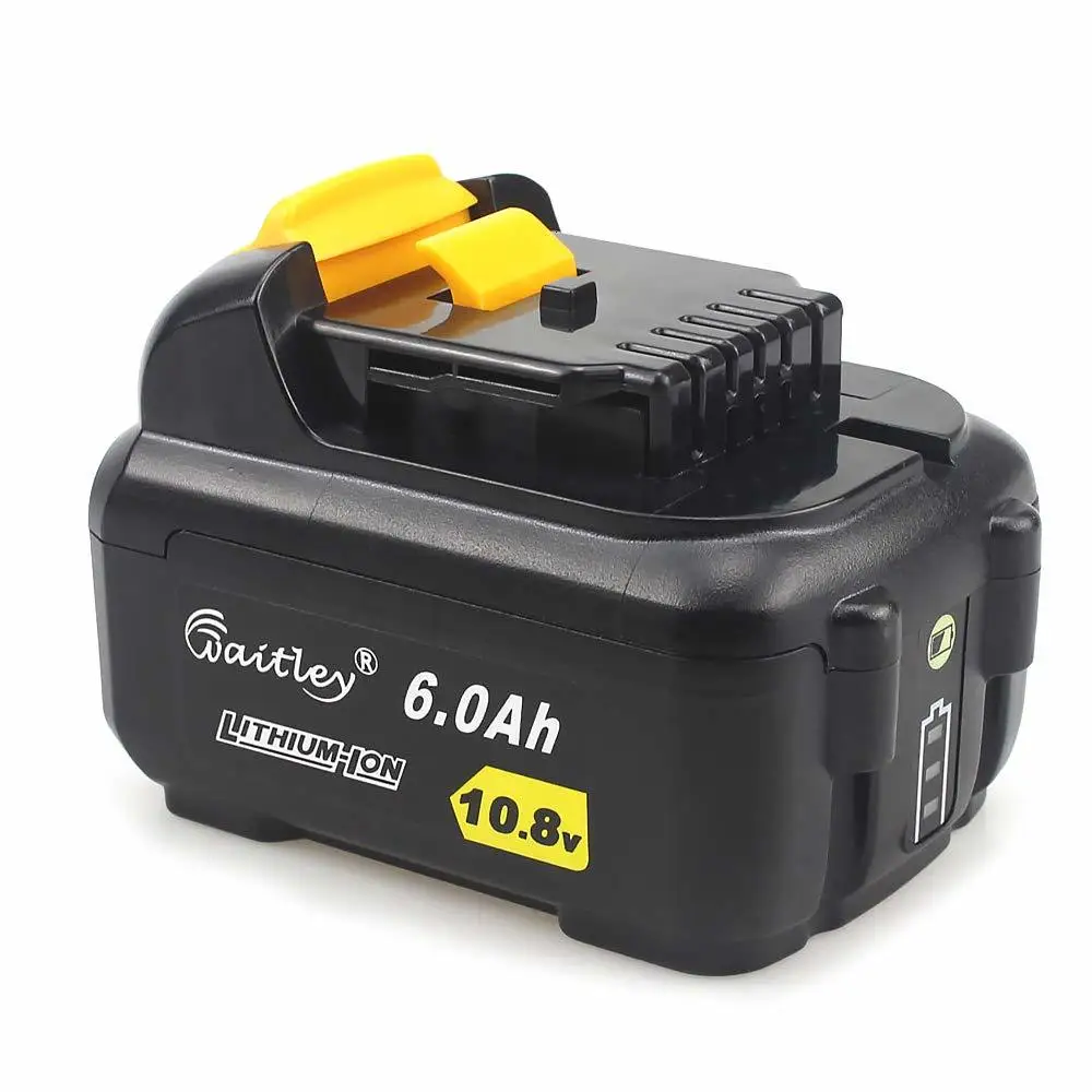 Waitley 2 Упак. 6А 10 8 В запасная батарея для DeWalt беспроводной инструмент дрели 6000 мАч