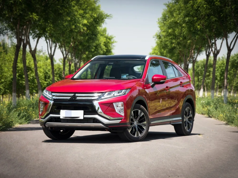 Автомобильные аксессуары Стайлинг для Mitsubishi Eclipse Cross Abs углеродного волокна Текстура авто передний Логотип рамка Центральная крышка наклейки