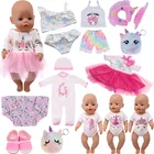 Куклы Реборн, милая Одежда для новорожденных, маленький пони, единорог, одежда для 18 дюймов и 43 см, аксессуары для девочек, игрушка в подарок